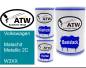 Preview: Volkswagen, Malachit Metallic 2C, W3XX: 500ml Lackdose + 500ml Klarlack + 250ml Härter - Set, von ATW Autoteile West.